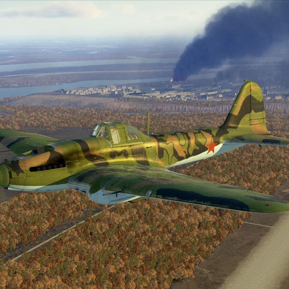 IL-2 Model 1942 heading for another mission.