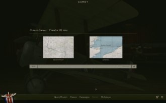 Select your theatre of war first. If you own the Channel Map then you can gain access right away.