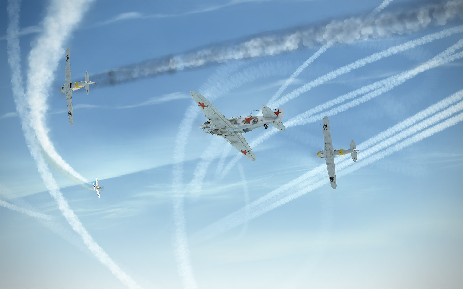 Воздушные 3.3. ЛАГГ 3 воздушный бой. Панорама воздушного боя. Фон воздушный бой. Воздушный бой ВОВ.